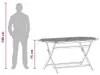 vidaXL Klappbarer Gartentisch 160x85x75 cm Massivholz Produktbild-Vorschau 6