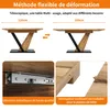 MODFU Tavolo allungabile Tavolo da cucina con struttura di Anteprima dell’immagine prodotto 3