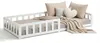 Homestyle4u Kinderbett 90x200 mit Rausfallschutz Weiß mit Produktbild-Vorschau 7