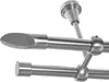 Gardinenstange Set Edelstahl Look Metall Ø 19mm zur Produktbild-Vorschau 1