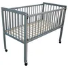 Kinderbett / Beistellbett / Wiege 3in1 120x60 cm grau Produktbild-Vorschau 4