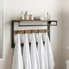 Relaxdays 4052025821005, Wandmontage, IJzer, 10 haken, Wit, Productafbeelding-voorbeeld 3