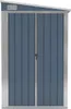 Anbauschuppen Grau 118x194x178 cm Verzinkter Stahl Produktbild-Vorschau 3