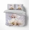 3D Bettwäsche Magnolia Blume Bettbezug-Set 135x200 + Produktbild-Vorschau 1
