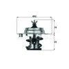 Behr Thermot-Tronik Thermostat, Kühlmittel  Tx 7 83D Produktbild-Vorschau 1