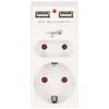 Heitech 6x adaptér do dvou zásuvek s 1 portem USB a 1 Náhled obrázku produktu 3