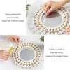 Miroir mural en macramé Décoration murale avec franges Voir les images du produit 6