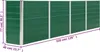 vidaXL Podwyższone łóżko 320 x 40 x 77 cm Stal ocynkowana Podgląd zdjęcia produktu 10