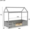 Merax Kinderbett 90x200cm mit Rausfallschutz und Produktbild-Vorschau 7