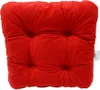 6-Pak poduszki pikowane na krzesło czerwone 38x38x8 cm - Podgląd zdjęcia produktu 2
