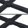 Close-up view of a black plastic connector for a garden shower stand. Produktbild-Vorschau
