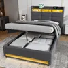 STILVORA Jugendbett 90x200 cm mit Bettkasten, Polsterbett Produktbild-Vorschau 1