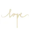 Cake Topper Love Holz 23x16cm natur Produktbild-Vorschau 3