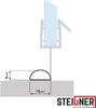 20cm Schwallschutz Acryl Halbrundstab -- SDD03 Höhe 10mm -- Produktbild-Vorschau 3