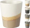 Kaffeebecher Steingut 200ml 4 verschiedene Farben | 12 Produktbild-Vorschau 1