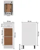 vidaXL Armoire basse à tiroirs Lyon blanc 30x46x81,5 cm Voir les images du produit 6