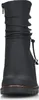 A front view of a black women's boot. Voir les images du produit