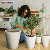 KOTARBAU® Sada 3 květináčů s podšálkem Bílá ⌀ 26 cm V: 32 Náhled obrázku produktu 7