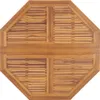 vidaXL Table de jardin pliante 110x110x75 cm bois massif Voir les images du produit 3