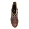 A top-down view of a single brown boot. Produktbild-Vorschau