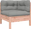 vidaXL Canapé d'angle de jardin avec coussins en bois Voir les images du produit 1