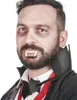 A man dressed as a vampire, close-up shot. Produktbild-Vorschau