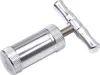 A silver-colored pollen press tool is shown against a white background. Produktbild-Vorschau