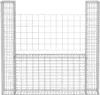 vidaXL Gabionový koš U-Form Steel 160×20×150 cm Náhled obrázku produktu 4