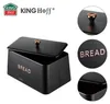 Elegante Kinghoff KH-1949 Brotdose aus Stahl, schwarz Produktbild-Vorschau 5