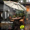 tillvex® Premium Alu Sonnenschirm 330 cm Beige + Abdeckung Produktbild-Vorschau 4