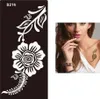 Henna Tattoo Schablone Airbrush Stencil Blume Produktbild-Vorschau 1