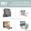 Strandkorb Schleswig Pinie braun PE mokka Dessin 553 Produktbild-Vorschau 15
