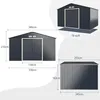COSTWAY 340x255x210cm Gerätehaus Metall, 8.08 m² Produktbild-Vorschau 2