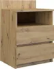 Table de chevet avec tiroirs et étagère TAAVI - chêne Voir les images du produit 6