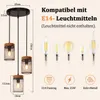 Lámpara colgante ZMH para mesa de comedor, de 3 luces, Vista previa de la imagen del producto 5