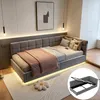 INONEFT Polsterbett90x200 mit LED und USB/C,Jugendbett mit Produktbild-Vorschau 1