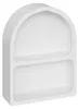 Halbrundes Wandregal, weiß, SOLEYA, 45 x 35 cm Produktbild-Vorschau 1