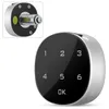 A digital keypad lock and its mounting mechanism. Produktbild-Vorschau