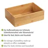 WENKO Bambusová dřevěná krabice Box Storage Shelf Náhled obrázku produktu 3