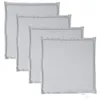 vidaXL Cuscino da giardino 4 pz. Grigio chiaro 45x45x2 cm Anteprima dell’immagine prodotto 1