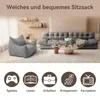 Puluomis Riesen Sitzsack mit Fußhocker XXL, Beanbag Sofa  Produktbild-Vorschau 3