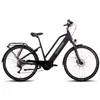 A black electric bicycle is shown against a white background. Produktbild-Vorschau
