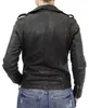 Damen Lederjacke Biker 513 – schwarz / S Produktbild-Vorschau 4