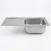 lavello da cucina in acciaio inox 72CM, destro, da incasso Anteprima dell’immagine prodotto 12