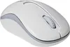 A white wireless optical mouse with a gray scroll wheel and accents, shown from a slightly elevated side angle on a white background. Anteprima dell’immagine prodotto