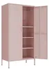 Lendo Online Armoire Vestiaire 90x50x180 cm Métal Rose Voir les images du produit 6
