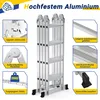 Peviasot Aluminium telescoopladder, 4x4 treden, Productafbeelding-voorbeeld 4