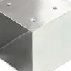 Connettore per pali 4 pz. Forma a T Metallo zincato 71 x 71 Anteprima dell’immagine prodotto 6