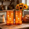 Da by 2 Stück 3-Kern LED-Stabkerzen, Transparente Orange Produktbild-Vorschau 6