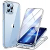A clear protective phone case is shown, with a phone inside it, and another phone case next to it. Produktbild-Vorschau